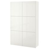 IKEA Besta 19057529 Parlak Cila Beyaz Dolap