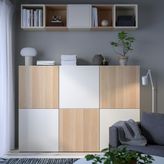IKEA Besta 89476805 Beyaz Meşe Görünümlü Dolap