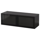 IKEA BESTA duvar dolabı venge-siyah - 39439863