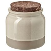 IKEA BRUGDHAJ seramik kavanoz bej - 30596169