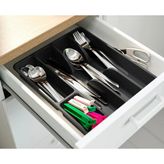 IKEA Çekmece Içi Kaşıklık 31X26X4 cm 5 Bölmeli Plastik Düzenleyici Organizer Çatal Bıçaklık Antrasit Renk