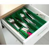 IKEA Çekmece Içi Kaşıklık 31X26X4 cm 5 Bölmeli Plastik Düzenleyici Organizer Çatal Bıçaklık Parlak Yeşil Renk