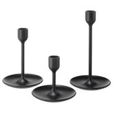 IKEA Fulltalig Siyah Şamdan