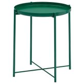 IKEA Gladom Koyu Yeşil 45x53 cm Tepsili Sehpa