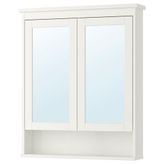 IKEA HEMNES 40217677 83x16x98 cm 2 Ayna Kapaklı Beyaz Banyo Duvar Dolabı
