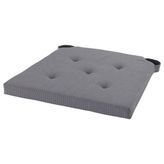 IKEA Justina 35/42x40x4 cm Gri Sandalye Minderi