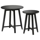 IKEA Kragsta Siyah Sehpa Seti