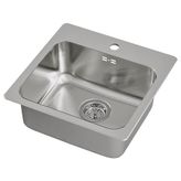 IKEA LANGUDDEN/LILLVIKEN tek gözlü eviye paslanmaz çelik - 59157391
