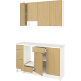IKEA Meşe Kullanışlı Mutfak Dolabı 220X61X220 cm