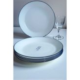 IKEA Oftast 25 cm 6 Kişilik Yaldızlı Servis Tabağı Gms