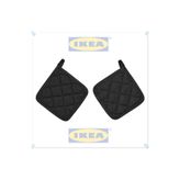 IKEA Rınnıg Gri Tutacak, Sıcak Tespi Tutacağı, Sıcak Tencere Tutacağı, 21x21 cm, 2'li Set