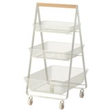 IKEA Risatorp Beyaz 57x39x86 cm Servis Arabası