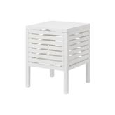 IKEA saklama gözlü tabure, beyaz, 50 cm