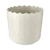 IKEA SESAMFRÖN seramik saksı, kırık beyaz, 9 cm
