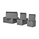 Ikea Skubb Çekmece Içi Düzenleyici Kutu Seti, Koyu Gri ( 6 Parça )