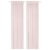 Ikea STENFRÖ tül perde/2 kanat, pembe, 145x300 cm