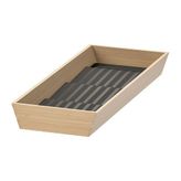 IKEA Uppdatera 20x50 cm Açık Bambu Antrasit Çekmece Düzenleyici