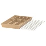 IKEA UPPDATERA çekmece düzenleyici beyaz-bambu - 29627355