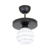 Ikili Özel Şeritli Cam Model Modern Plafonyer Avize T