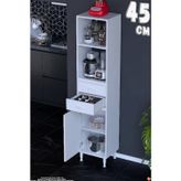 Ilgın 45 cm Kahve Köşesi Çok Amaçlı Mutfak, Bakliyat ve Organizer Dolap Banyo Dolabı 45x181x32 cm