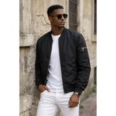 İLKCET MODA Erkek Premium Siyah Regular Bomber Ceket