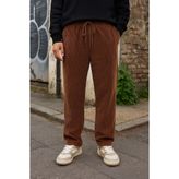 İLKCET MODA Kadife Kahve Erkek Oversize Kalın Pantolon