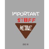 Important Stuff Here: Minimalist Notebook | 110 Blank Pages | Simple & Funny Journal for Work, School & Daily Notes