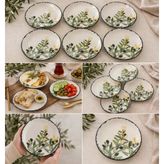 İmroz Zeytindalı 6 Lı Pasta Tabağı 19 Cm.