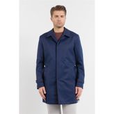 İmza Lacivert Polo Yaka Düz Classic Comfort Fit Pardesü 1006260151