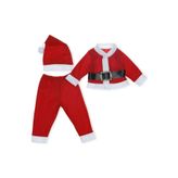 İNA PAZARLAMA Noel Baba Erkek Bebek Çocuk Yılbaşı Kostümü Yılbaşı 4 Lü Takım 389669