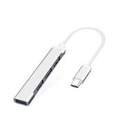 Inca IUSB-04T Type-C Grişli 4 Port USB Hub