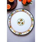 İnci Emaye 50 No Emaye Sini Sofra, Yemek Sunum Tepsi, Yer Sofrası Çinko ~48CM - Turuncu