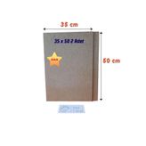 İnci Tuval Duralit 2 Adet 35X50 cm Hobi Karakalem Çizim Resim Altlığı 1.kalitede 4mm Sağlam Esnemez Ham Mdf