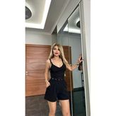 İNCİM BOUTIQUE ASKILI CROP ŞORT TAKIM