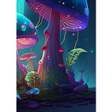 Independently published A4 Artist Sketchbook Neon Toadstool Cover