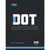 Independently published BLUELINE DOT SKETCHBOOK: 240 Page Dot Grid Sketchbook