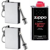 İndirim Center Benzini + Benzinli 2 Adet Metal Bitmeyen Kibrit Çakmak 3'lü Set