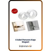 İndiriminVar Ev Ofis Kapı Pencere Koluna Takılan Kapı Pencere Stoperi 4adet