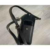 Infinite Hide Leather Hakiki Deri Telefon Çantası - Siyah