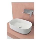 Infinity Tezgahüstü Lavabo 55cm Beyaz