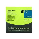 Info Notes 75X75 Fosforlu Yeşil Postit 80 Yp 565433-(***12 Adet***)
