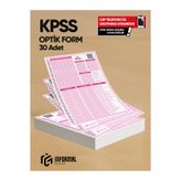 İnformal Yayınları KPSS Lisans ÖnLisans Ortaöğretim (GY-GK) Deneme Sınavları İçin 30 Adet Optik Form