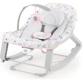 Ingenuity Keep Cosy 3'ü 1 Arada Grow With Me Titreşimli Ana Kucağı ve Bebekten Yürümeye Başlayan Çocuk Salıncak - Burst (Pembe), Yeni Doğan ve Üzeri - Gri