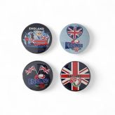 İngiltere Magnet Set 1-4'lü Buzdolabı Magnet England