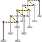 Inobarrier BBCA3M Krom Şerit Bariyer 3m – 10’lu Set - Sarı - Siyah