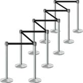 Inobarrier BBCA3M Krom Şerit Bariyer 3m – 10’lu Set - Siyah