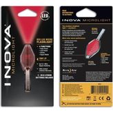 Inova Flashlights Inova Microlight Micro LED Kırmızı Işık Şeffaf Gövde - 0,7
