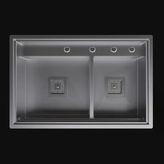 Inox 72X47 Çift Göz Paslanmaz Çelik Eviye