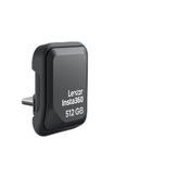 Insta360 Hızlı Okuyucu 512 GB Taşınabilir SSD, Hızlı Harici Thumb Sürücü Depolama, USB-C Memory Stick Ace Pro 2/X5/X4 Air, iPhone, Android, PC, Yaratıcılar için Lexar ile Birlikte Geliştirildi