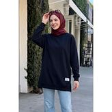 InStyle Etiket Detay Basic Lacivert Tunik